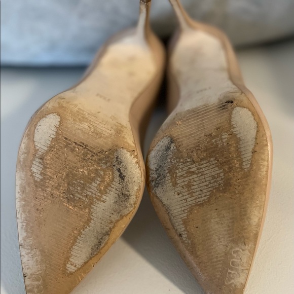 Guess Braylea Faux Leather Pump with 4” Stiletto Heel Beige Size 7-1/2 - Picture 4 of 10